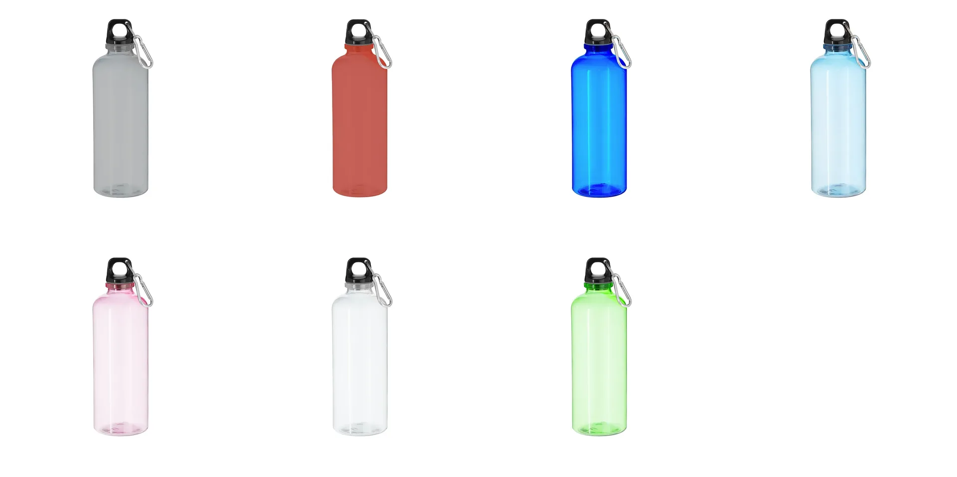 [21552] Bidón Hostar RPET 630 ml con mosquetón