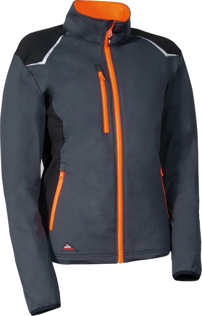 [V648-0-02.Z/XS] Sudadera combinada con cremallera entera Deurne superstretch (XS, 02 NAVY/NERO/ROYAL)