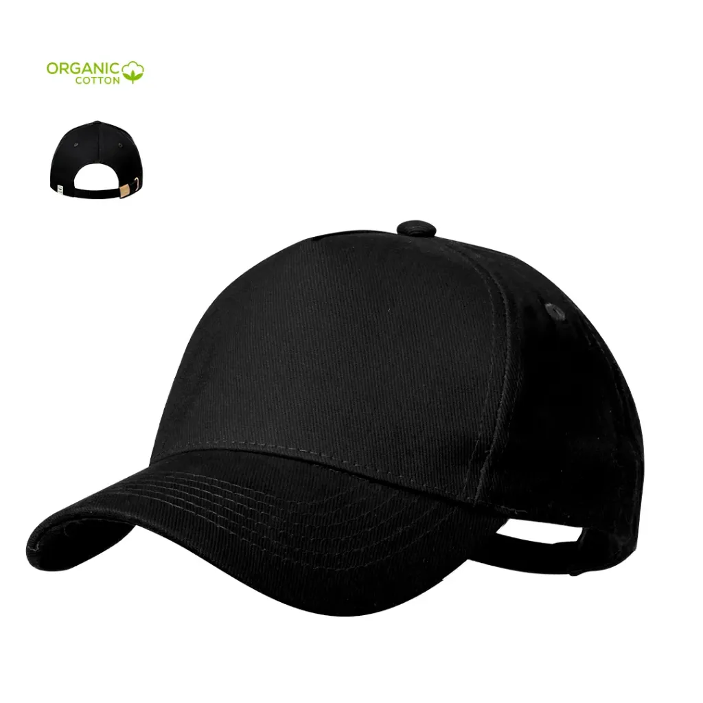 GORRA 5 PANELES ALGODÓN ORGÁNICO GLEYRE (MARINO)