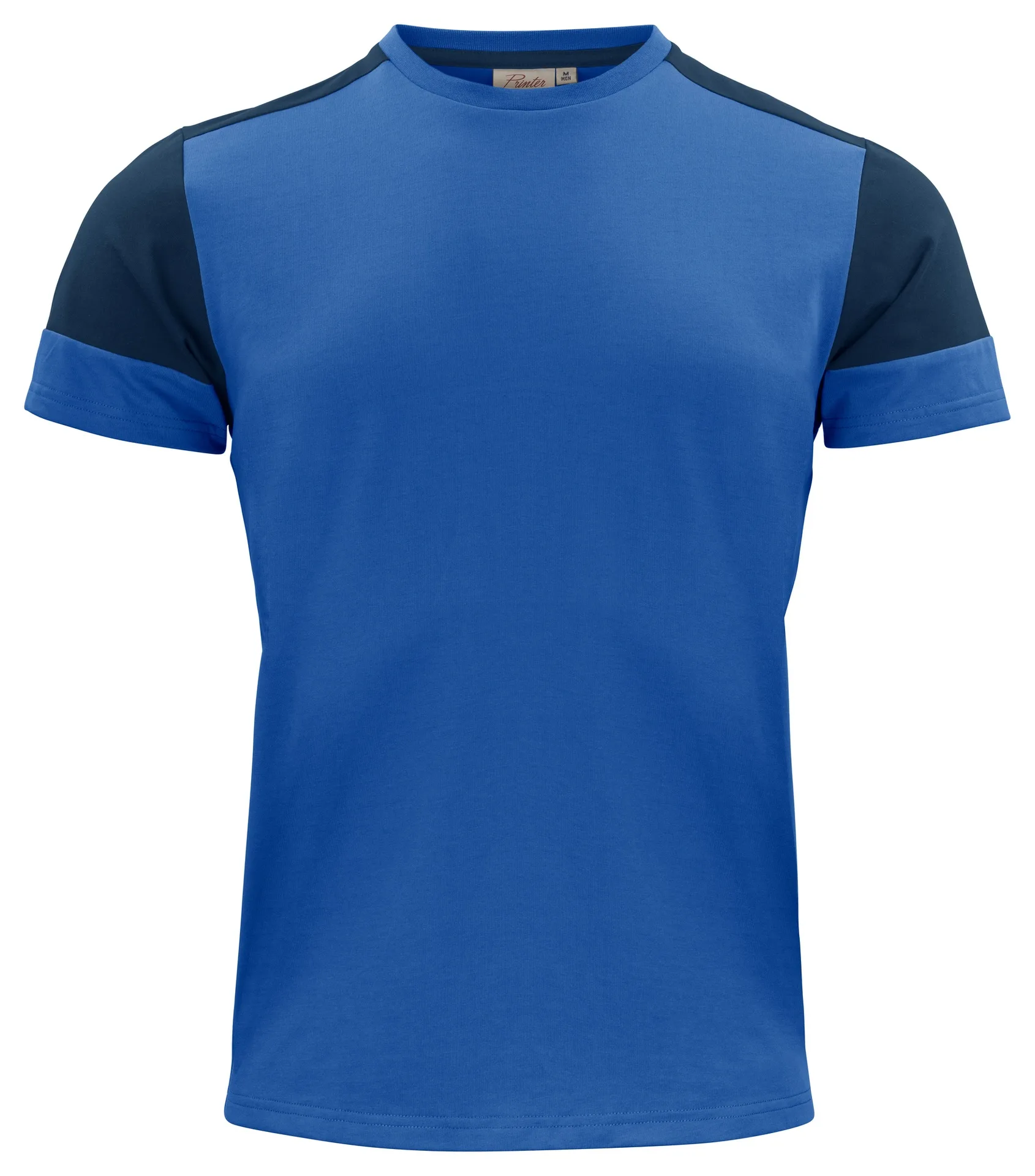 [2264030-5360-4] CAMISETA HOMBRE M/CORTA COMBINADA TEJIDO MEZCLA 2264030 PRIME T (S, 5360 Azul/Marino)