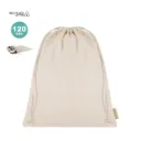 Bolsa algodón reciclado cordón 34x42 cm 120 gramos Nubiox