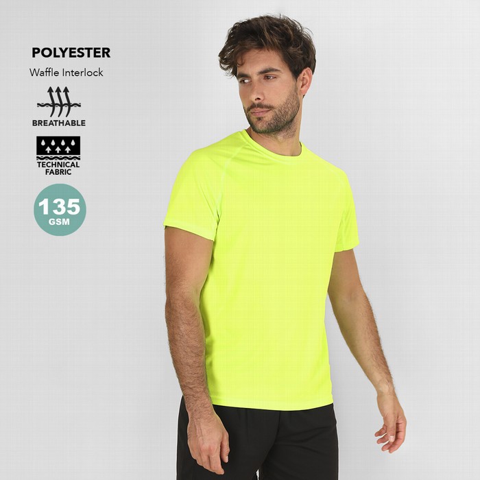 CAMISETA M/CORTA HOMBRE POLIESTER TECNICO COCKER 135GR