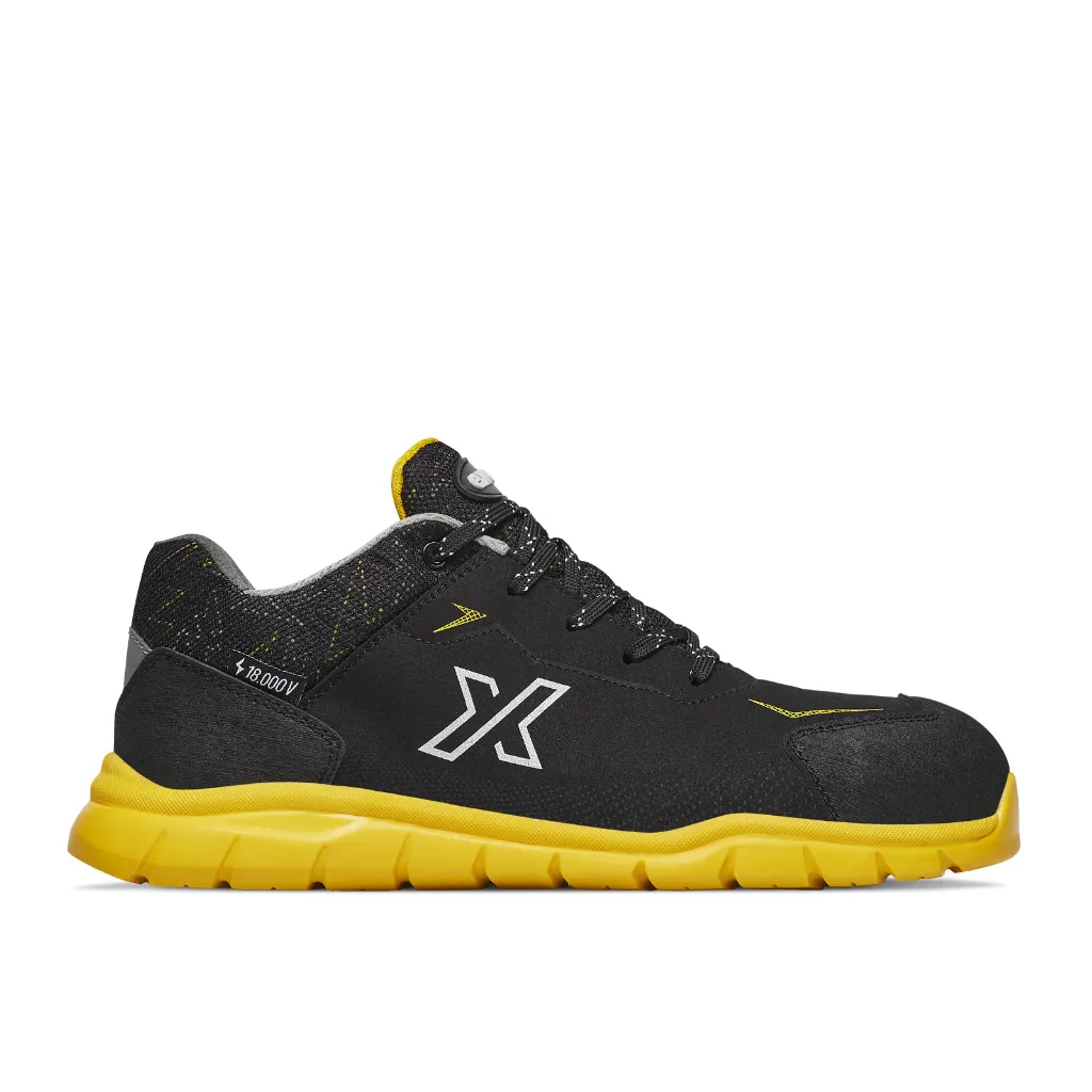 [A0405V025/39] ZAPATO RESISTENTE CORRIENTE SUELA Y DETALLES AMARILLO ELETTRO (39)