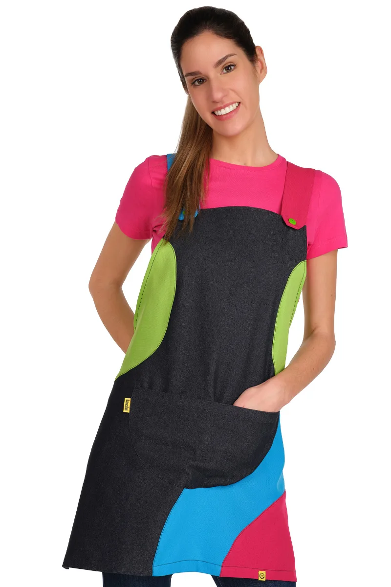 [21304002_98] ESTOLA TEJANA MULTICOLOR BOLSILLO CENTRAL 65% ALGODÓN 32% POLIÉSTER 3% ELASTANO 21304002