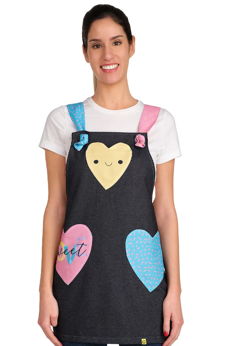 ESTOLA TIRANTES REGULABLES 3 BOLSILLOS CORAZÓN LOVE