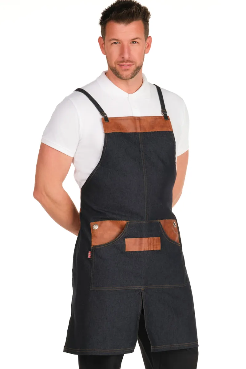 DELANTAL PETO RETRO TEJANO POLIPIEL UNISEX