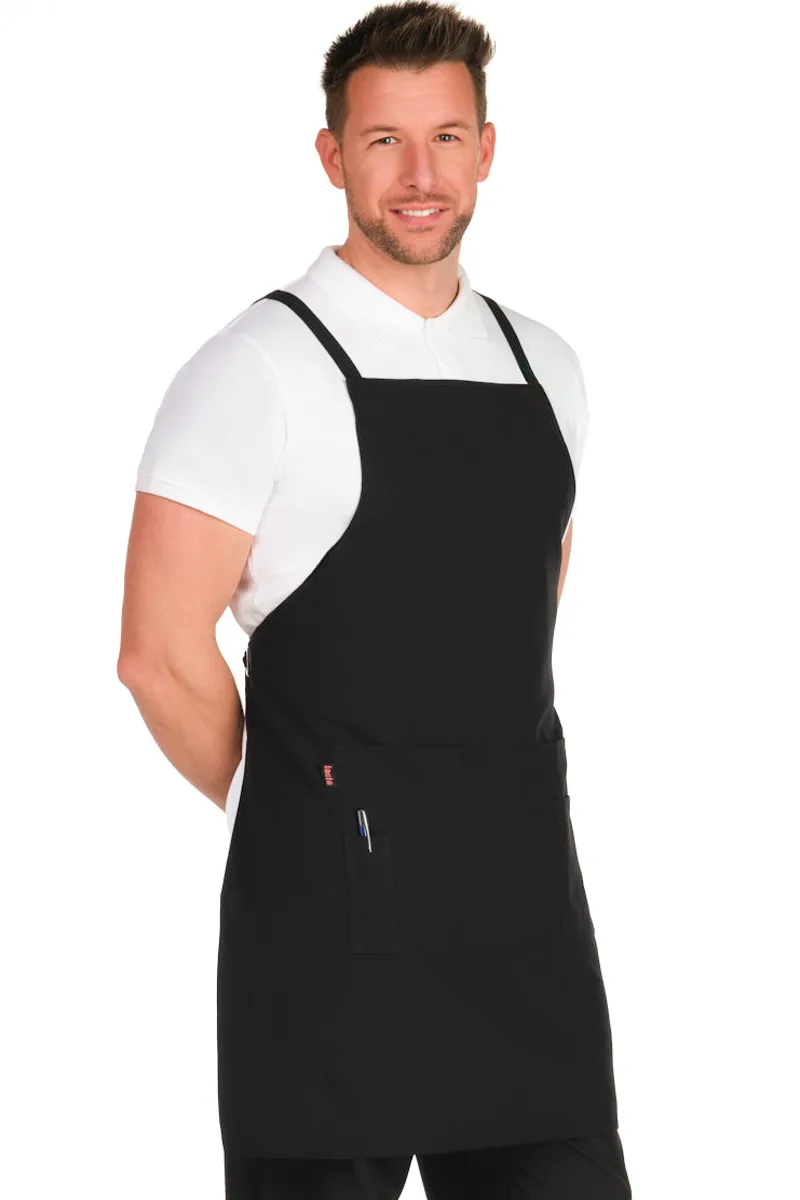 DELANTAL PETO CRUZADO UNISEX 3 BOLSILLOS 100% POLIESTER