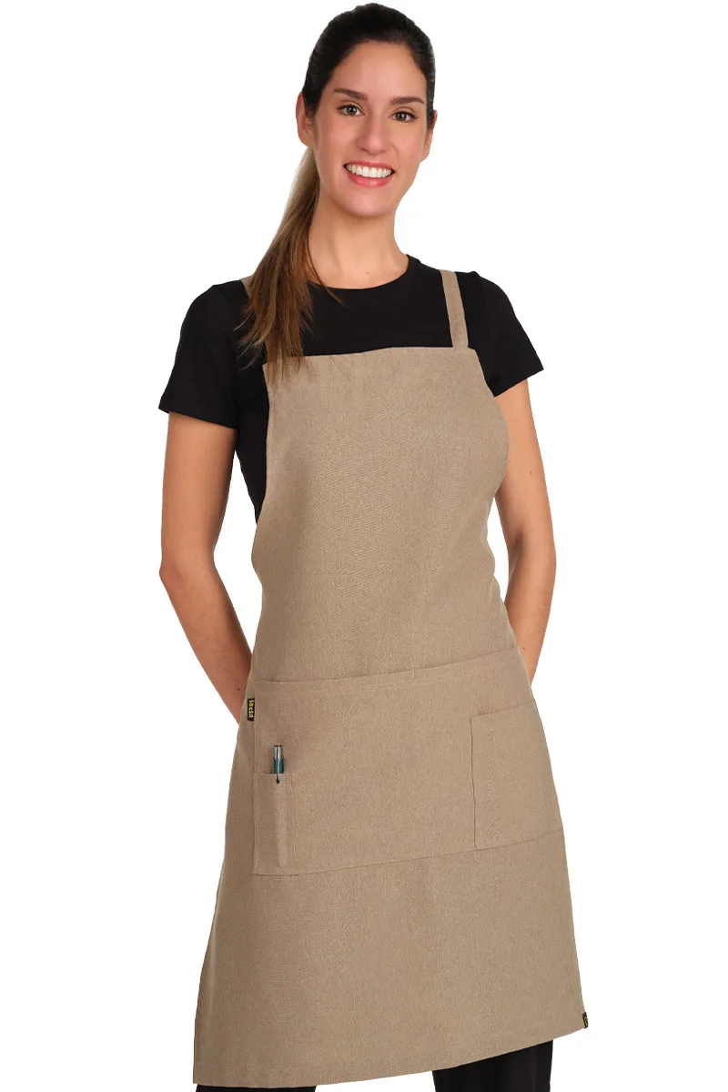 DELANTAL CRUZADO TEJIDO VIGORE 4 BOLSILLOS 100% POLYESTER 32606465