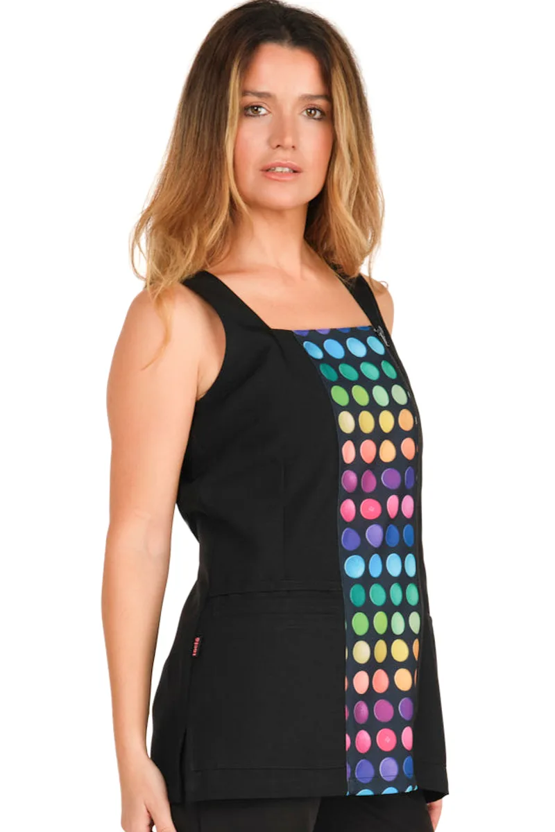 [51505005_1_XS] CASACA S/M CIRCULOS COLORES CREMALLERA MULTIBOLSILLOS (XS)