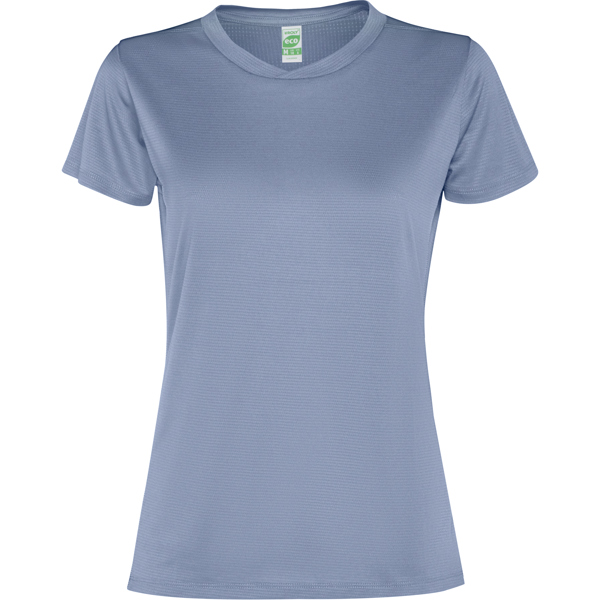 CAMISETA MUJER M/CORTA TECNICA 100%POLIESTER LATERAL TRANSPIRABLE SLAM 0305