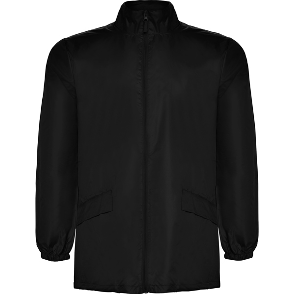 [CB50740102] CHUBASQUERO FINO CAPUCHA OCULTA ESCOCIA BOLSA PARA GUARDAR (S, 02 NEGRO)