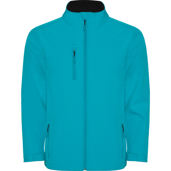 [SS643601236] CHAQUETA SOFTSHELL CRO NEBRASKA INTERIOR POLAR BOLSILL 300GR (S, 236 AGUAMARINA)