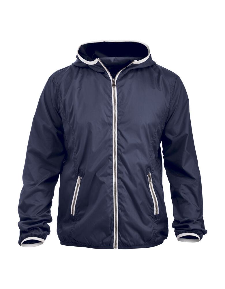 [020961-580-3] CORTAVIENTO MODERNO CAPUCHA CREMALLERAS METÁLICAS HARDY 20961 (XS, 580 Azul Marino)