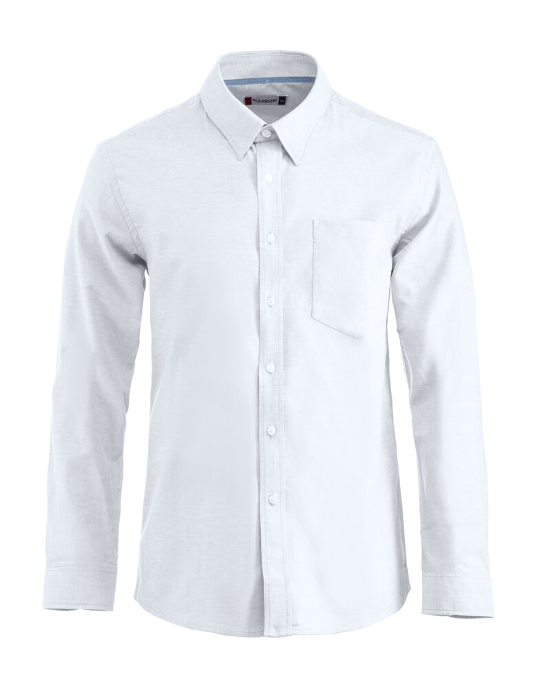 CAMISA M/L 1 BOLSILLO NEW OXFORD 130GR BOTON CUELLO OCULTO