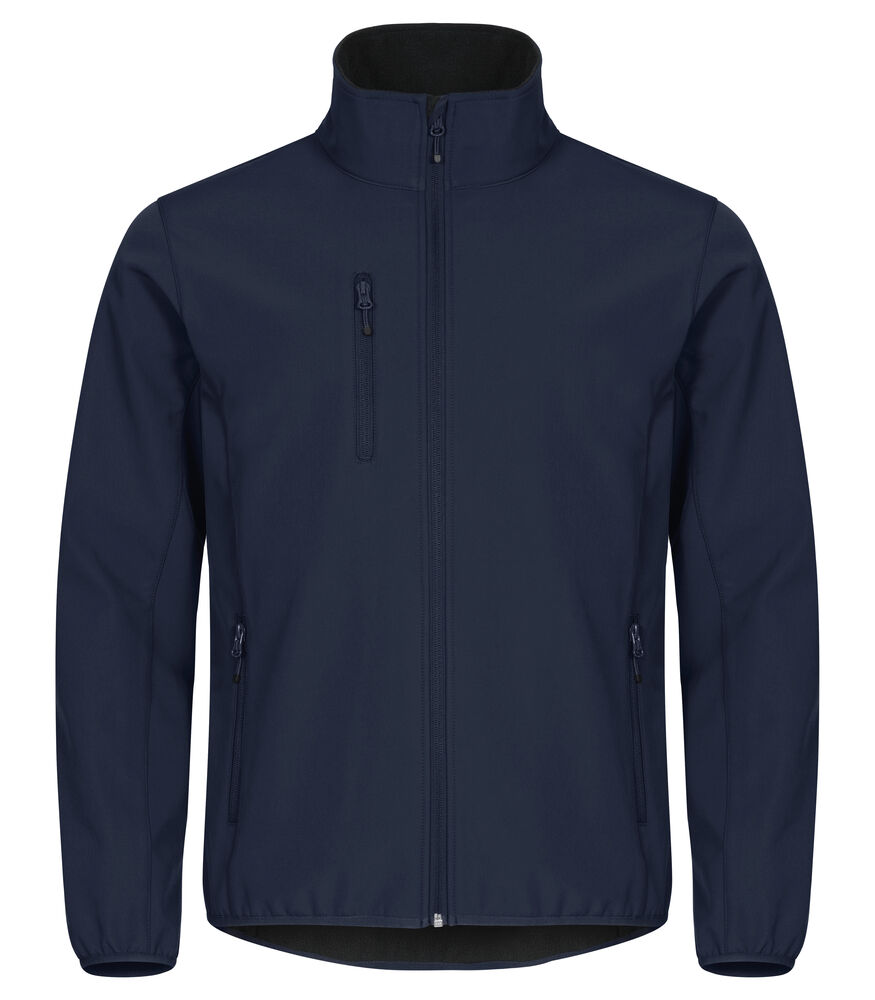 [0200910-580-3] CHAQUETA SOFT SHELL CRO RECICLADO CREMALLERA YKK 3 BOLSILLOS 3 CAPAS WP3000 MVP 1000 (XS, 580 Azul Marino)
