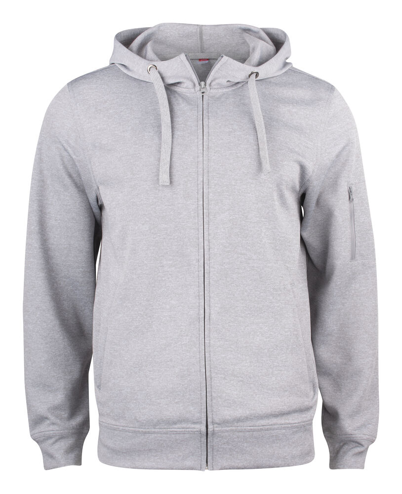 SUDADERA CREMALLERA ENTERA CAPUCHA 100% POLIESTER 280GR BASIC ACTIVE HOODY