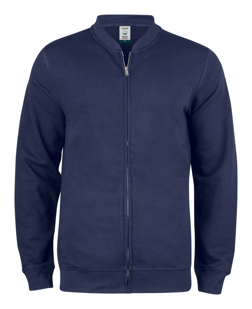 [021006-580-3] SUDADERA CREMALLERA ENTERA HOMBRE 2 BOLSILLOS CAMARILLA CLIQUE 021006 (XS, 580 Azul Marino)