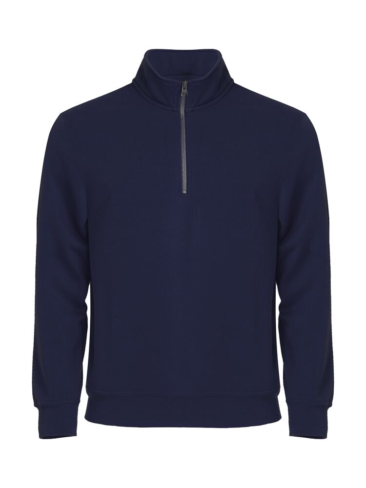 [021033-580-3] SUDADERA MEDIA CREMALLERA YKK 65% POL 35%ALG 280GR (XS, 580 Azul Marino)